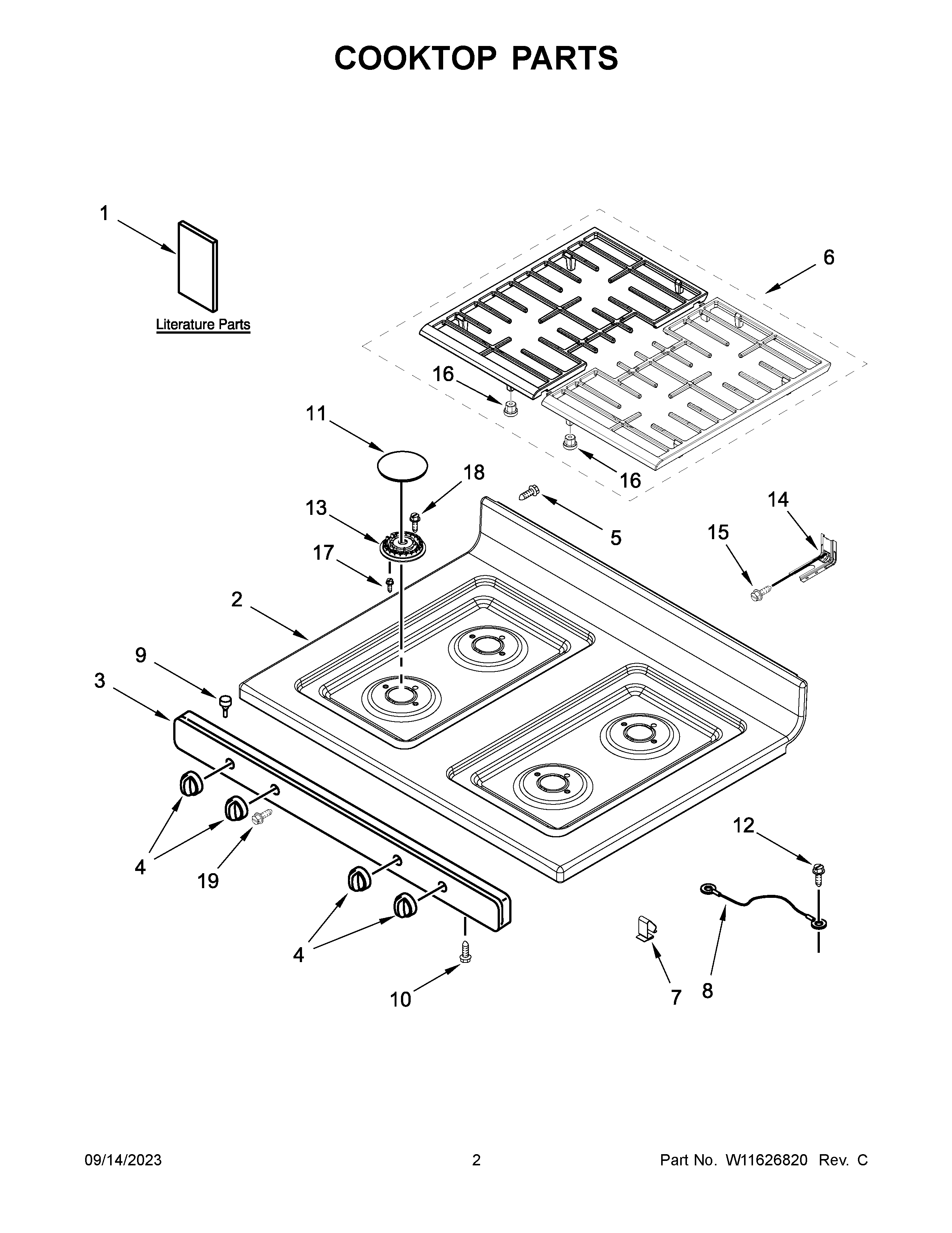 COOKTOP PARTS