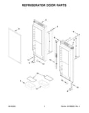 Refrigerator door parts