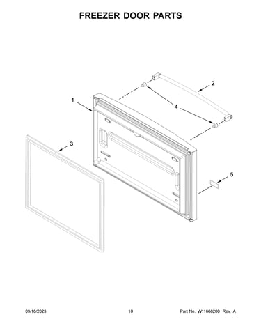 Freezer door parts