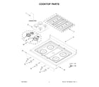 Whirlpool WFG550S0LV5 cooktop parts diagram