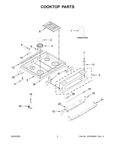 Cooktop parts