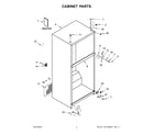 Amana ARTX3028PW01 cabinet parts diagram