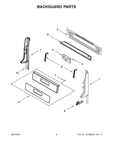 Backguard parts