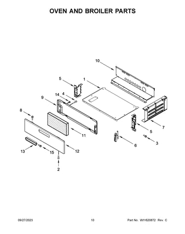 Oven and broiler parts