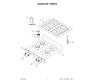Whirlpool WFG515S0MS0 cooktop parts diagram