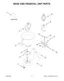 Base and pedestal unit parts