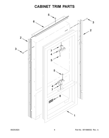 Cabinet trim parts
