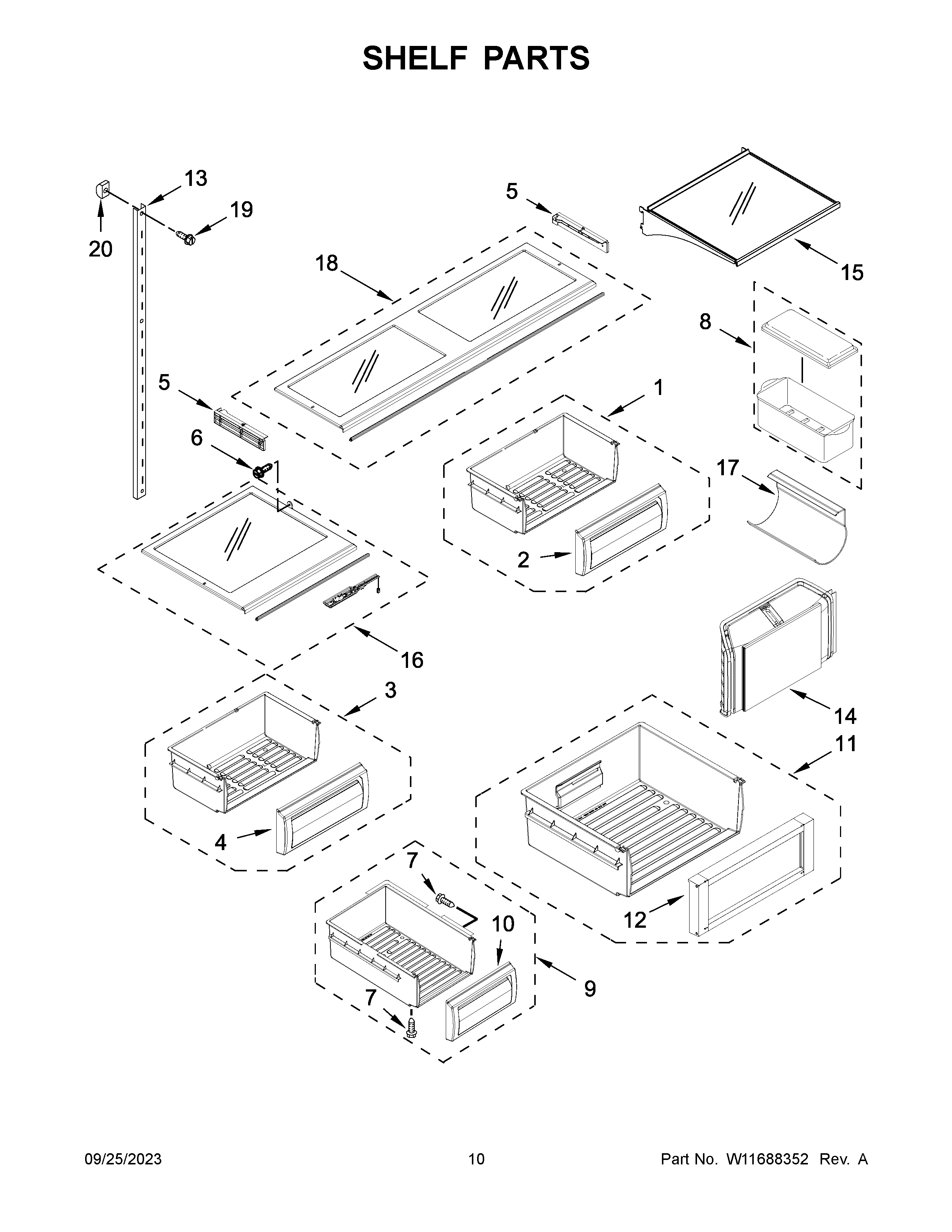 SHELF PARTS