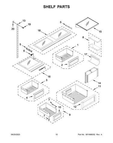 Shelf parts