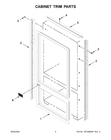 Cabinet trim parts