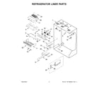 KitchenAid KBBL306ESS05 refrigerator liner parts diagram