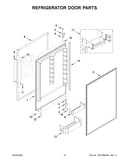 Refrigerator door parts