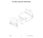 KitchenAid KBBL306ESS05 top grille and unit cover parts diagram