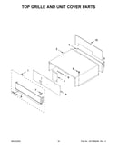 Top grille and unit cover parts