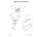KitchenAid KBBL306ESS05 lower unit and tube parts diagram