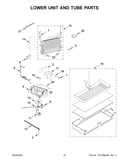 Lower unit and tube parts