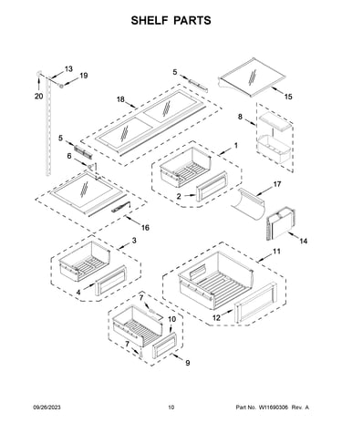 Shelf parts