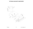 KitchenAid KBFN506EPA05 top grille and unit cover parts diagram