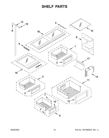 Shelf parts