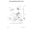 KitchenAid KDPM704KPS2 pump, washarm and motor parts diagram