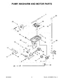 Pump, washarm and motor parts