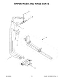 Upper wash and rinse parts