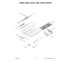 KitchenAid KDPM704KPS2 third level rack and track parts diagram