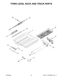 Third level rack and track parts