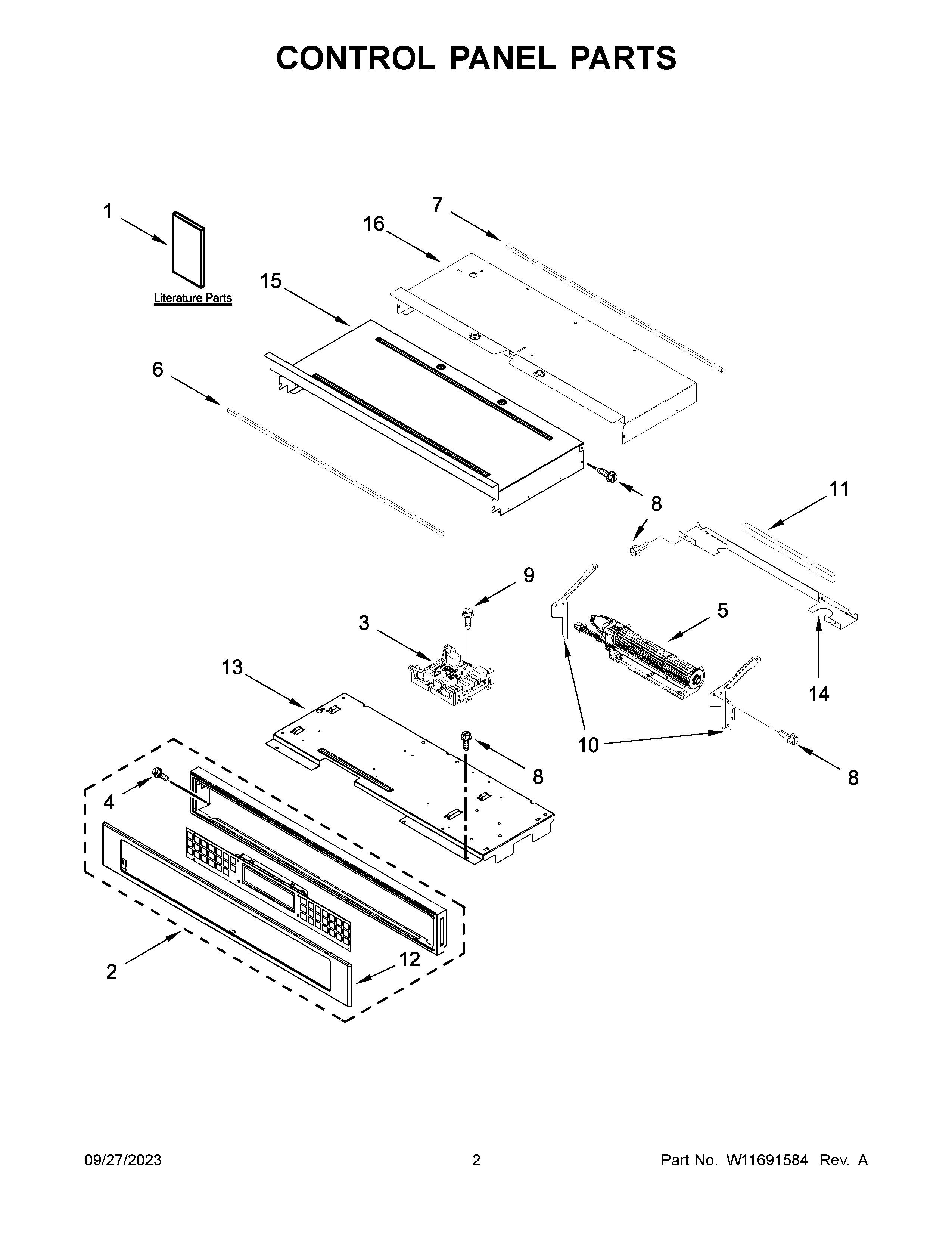 CONTROL PANEL PARTS