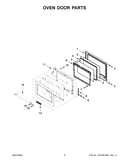 Oven door parts