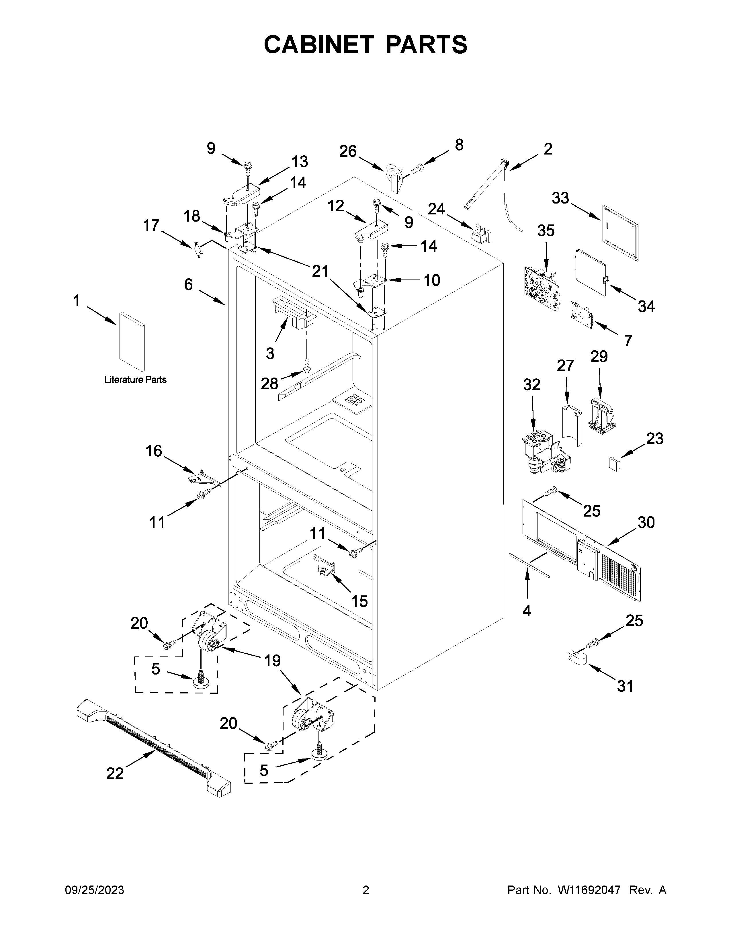 Cabinet parts