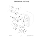 KitchenAid KRFC302EPA08 refrigerator liner parts diagram