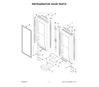 KitchenAid KRFC302EPA08 refrigerator door parts diagram