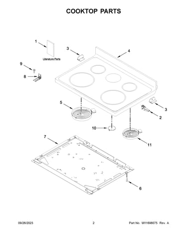 Cooktop parts