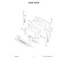 Whirlpool WFE535S0LS3 door parts diagram