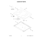 Whirlpool WFE515S0JS4 cooktop parts diagram