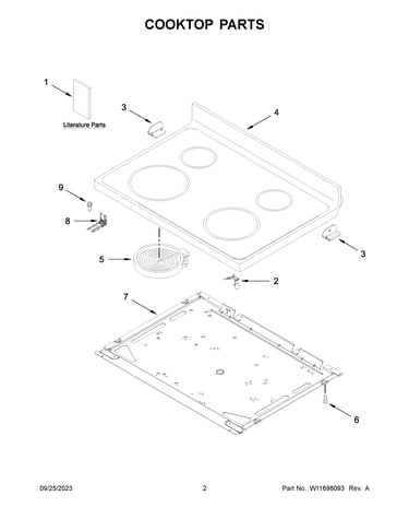 Cooktop parts