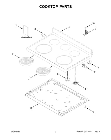 Cooktop parts
