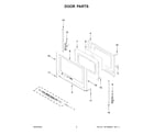 Whirlpool WFE505W0HW6 door parts diagram