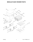 Modular gear drawer parts