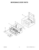 Microwave door parts