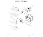 Whirlpool WOES5030LW01 internal oven parts diagram