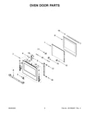Oven door parts