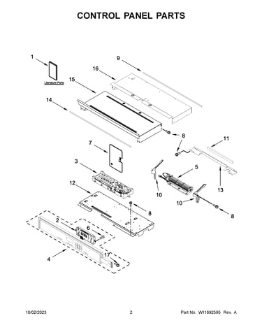 Control panel parts
