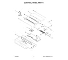 Whirlpool WOED7030PZ01 control panel parts diagram