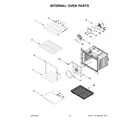 Whirlpool WOED7030PZ01 internal oven parts diagram