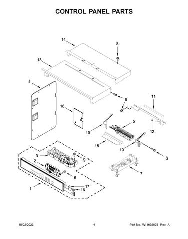 Control panel parts