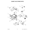 Whirlpool WOEC3030LS01 cabinet and stirrer parts diagram