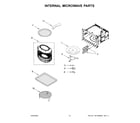 Whirlpool WOEC3030LS01 internal microwave parts diagram