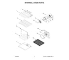 Whirlpool WOEC7030PV01 internal oven parts diagram